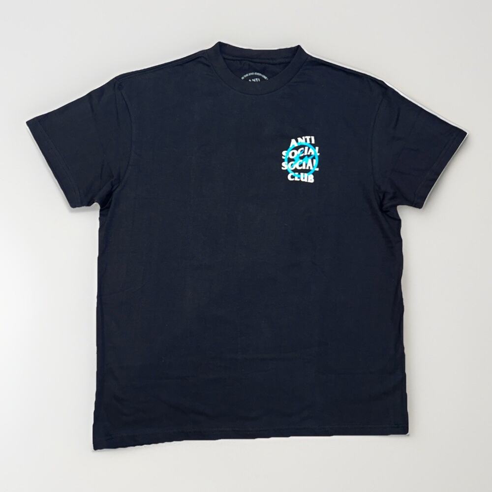Anti Social Social Club x Fragment Precious Petals Blue Bolt T-Shirt Size Large